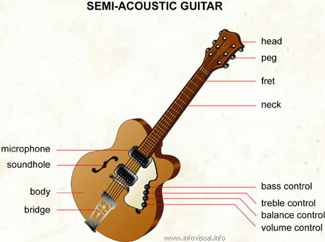 Semi-acoustic guitar